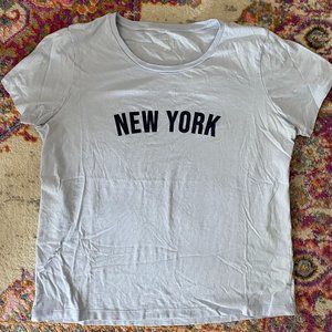 J.Crew Light Blue NEW YORK T-shirt